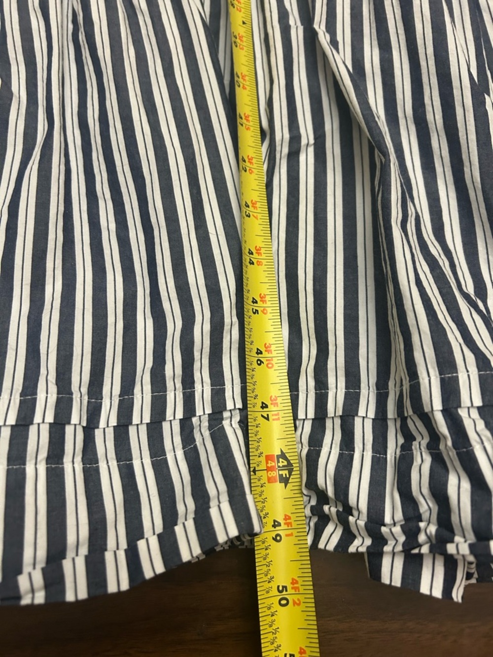 QUINCE 100% Organic Cotton Poplin Tiered Maxi Dress In Hudson Stripe Pockets - Picture 16 of 16